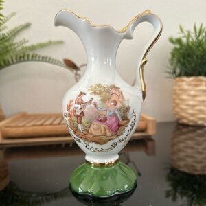 French Limoges porcelain vase
